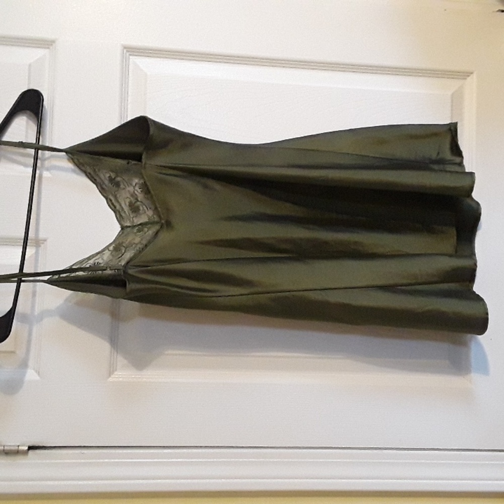 Victoria's Secret vintage Olive slip mesh lace satin lingerie dress - Picture 8 of 11